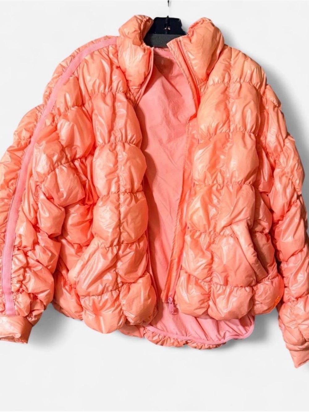 Free People scrunchy glossy packable pipa puffer jacket.
